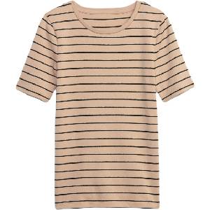 GAP Ss mod crew shine бежово, кафяво xxs (757813-00)