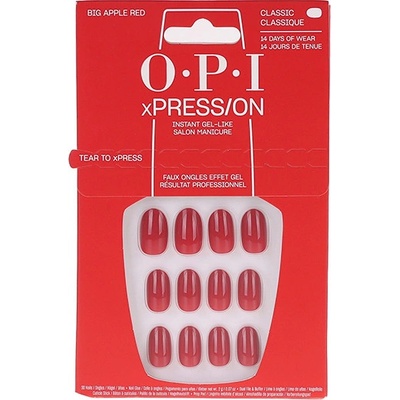 O.P.I. OPI xPRESS/ON Big Apple Red 30 ks – Zboží Dáma