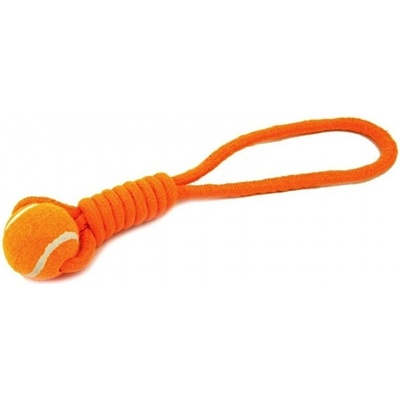 Akinu hračka pro psy bavlněný vrhač SPORT + velký míček 7,5 cm