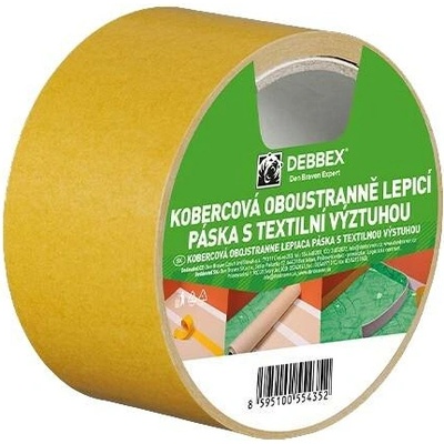 Debbex Kobercová oboustranně lepicí páska s textilní výztuhou 50 mm x 25 m