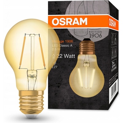 Osram LED žiarovka E27 2,5W Vintage 1906 EDISON