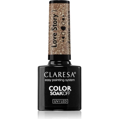 Claresa SoakOff UV/LED Color Love Story gélový lak na nechty odtieň 1 5 g