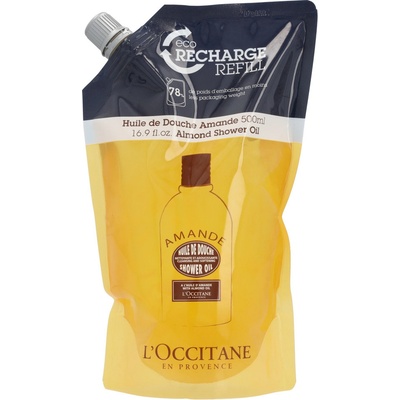 L’Occitane Amande sprchový olej náhradná náplň 500 ml