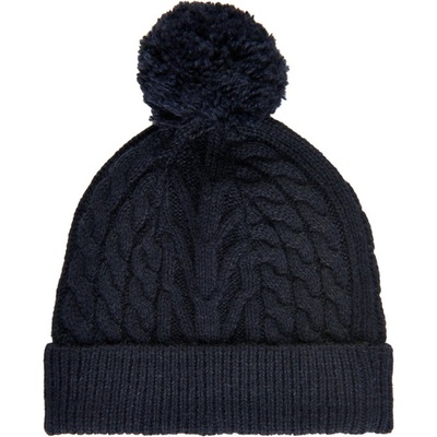 Color Kids Cable knit recycle Hat Dress Blues Modrá