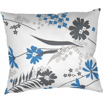 Dadka krep Agata denim na bielom podklade 40 x 40 cm