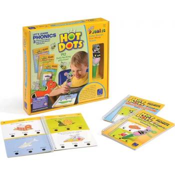 Educational Insights Образователен комплект Educational Insights - 3 книжки и говореща писалка Hot Dots (EI9289)