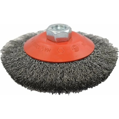 Kotúčová kefa ø 100 x 16 mm vlnitý oceľový drôt 0,30 mm M14 MOST