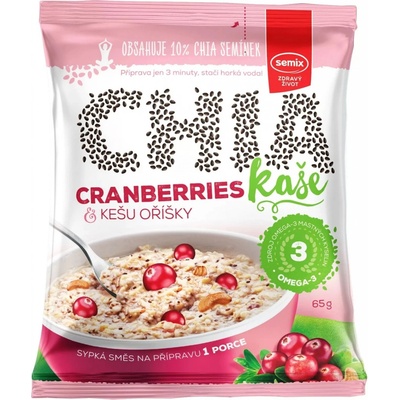 Semix Vícezrnná chia kaše brusinka 65 g