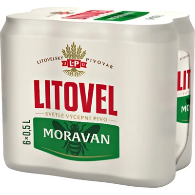 Litovel Moravan 6 x 0,5 l (plech)