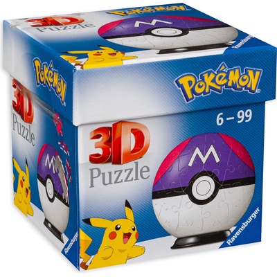 Ravensburger 3D пъзел Ravensburger от 54 части - Покемон - Мастър топка (11564)
