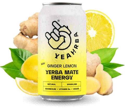 Yeahrba Ginger & Lemon 330 ml