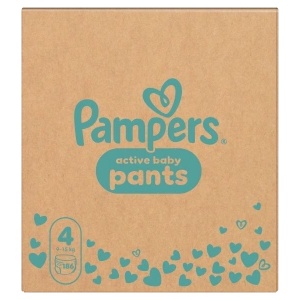 Pampers Памперс Актив гащички MB S4 186 бр. - LKW