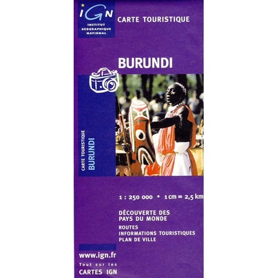mapa Burundi 1:250 t.