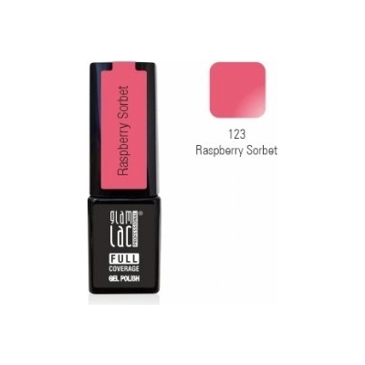 GlamLac Gel lak růžový 123 Raspberry Sorbet 6 ml