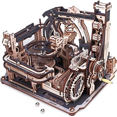 Robotime Дървен 3D пъзел Robo Time от 472 части - Мраморен космодрум (LGC01)