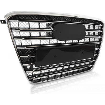 Predná maska Audi A8 D4 09-13 Black Chrome