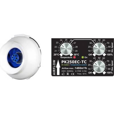 Prima Klima CTRL 250 EC- 1450 m3/h - Ø250 mm - regulátor + termostat