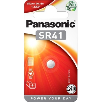 Panasonic SR-41 1, 55V сребърен оксид бутонна клетка 1бр/опаковка SR41EL-1B (SR41EL-1B)