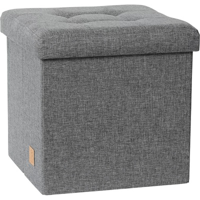 Premium Home 38 × 38 × 38 cm MDF tkanina šedý 676744