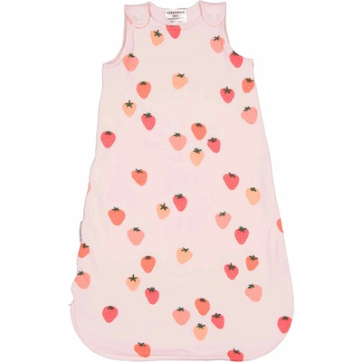 Geggamoja Spací vak pre bábätká z bambusu a bio bavlny Strawberry
