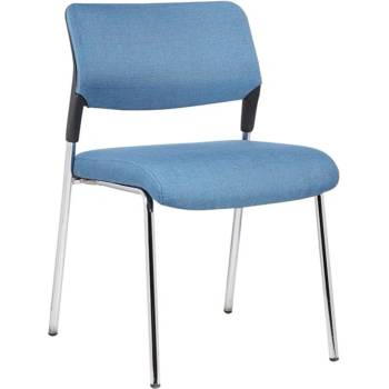 Image 1 of RFG Посетителски стол RFG Evo 4L M, текстил, метална основа, до 120 kg, син (4010100293)