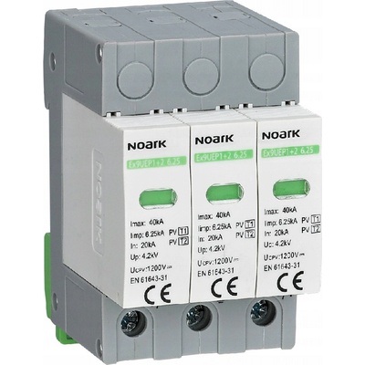 Omezovač přepětí DC typ I+II 1000 V Noark 3pólový Ex9UEP1+2 6.25 EU