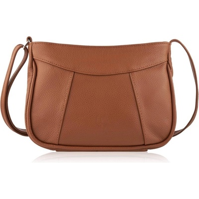 Paolo Peruzzi malá kožená crossbody na rameno koňak
