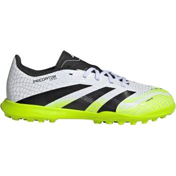 Adidas Детски футболни стоножки Adidas Predator Childrens Astro Turf Football Boots - White/Blk/Lemon