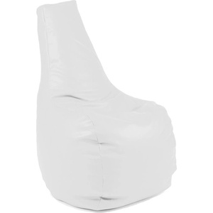 PUFRELAX Пуф, стол, 210л. , Sunlounger - Alb, Еко кожа, Пълнеж от полистиролни перли (PUF-G-S-CR-WH) - topmall