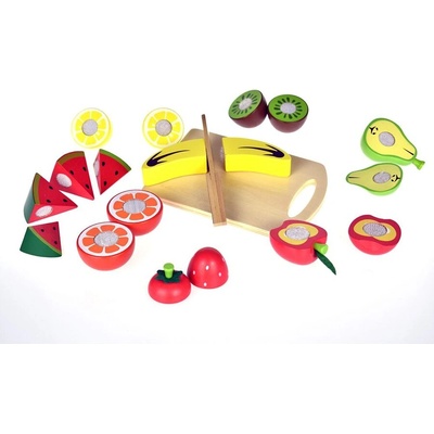 Tooky toys Плодове за рязане в щайга, голям комплект (tki014)
