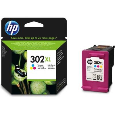 HP ГЛАВА ЗА HEWLETT PACKARD DeskJet 1110 Printer/2130 All-in-One/3630 All-in-One/HP ENVY 4520 All-in-One Printer/OfficeJet 3830/4650 All-in-One Printers - Color - HIGH CAPACITY - /302XL/ - PN F6U67AE (F6U67AE)