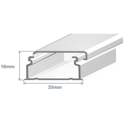 EFAPEL ПВЦ кабелен канал 32 х 16 мм (10040 cbr)