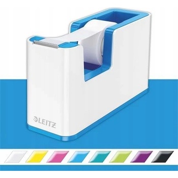 Leitz WOW Odvíječ pásky bílo-modrá / Na pásky do 19 mm x 33 m