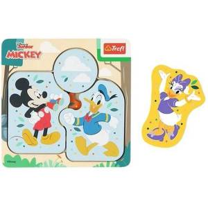 Trefl Дървен пъзел Trefl - Mickey Mouse & Friends, 6 части (61865) - ozone