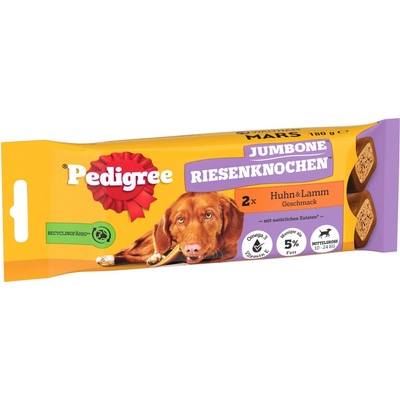 Pedigree obří kost s kuřecím a jehněčím 6 x 180 g