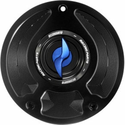 ACCOSSATO Tank filler cap ACCOSSATO FC109 for Honda motorbikes with quick release machined from billet aluminium čierna