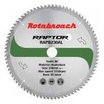 Rotabroach Циркулярен диск 230 mm (25.4) 80T (x2.0) за алуминий Raptor (635)