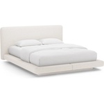 Micadoni Бежово тапицирано двойно легло 140x200 cm Linea - Micadoni (MIC_B140_138_F1_LINEA1)