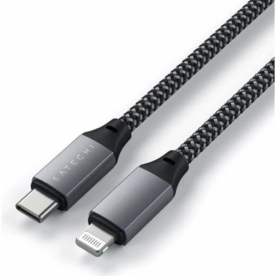 Satechi ST-TCL10M USB-C to Lightning, 25cm, šedý