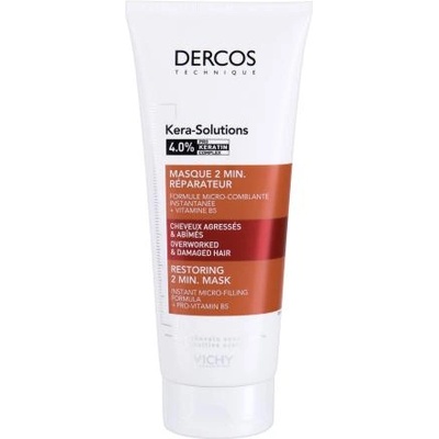 Vichy Dercos Kera-Solutions 2 Min. маска за възстановяване на увредената коса 200 ml за жени