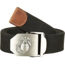 Opasok MFH Nemecko nylonový s kovovou prackou USMC čierny