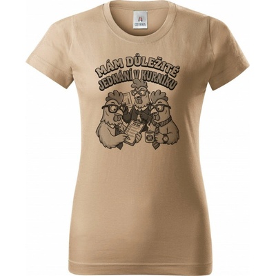 Jednání v kurníku, V1, černý tisk Dámské tričko Basic – Zbozi.Blesk.cz