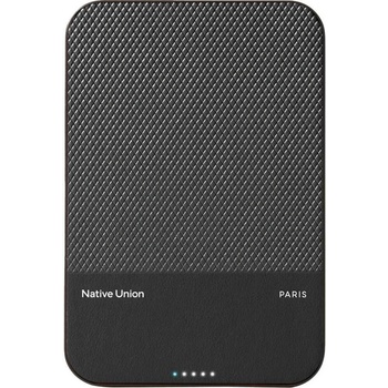 Native Union (Re)Classic Power Bank 5000 mAh Qi2, черен (PB-5KMS-BLK-Q2)