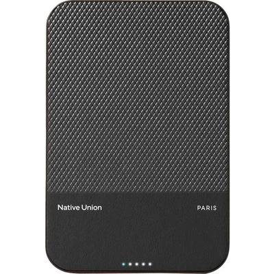 Native Union (Re)Classic Power Bank 5000 mAh Qi2, черен (PB-5KMS-BLK-Q2)