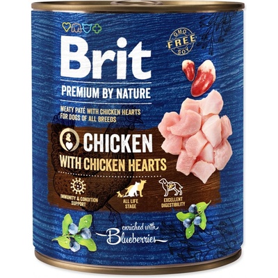 Brit Premium by Nature Dog Chicken With Chicken Hearts 800 g