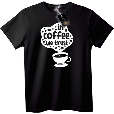 NOONEBRAND Тениска На кафето вярваме - S, White