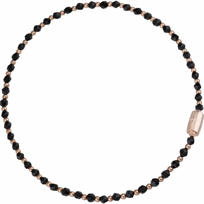 Breil Nadčasový korálkový náhrdelník s onyxom magnetica system TJ3048