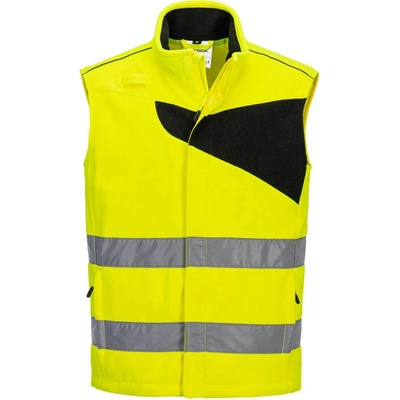 PortWest Vesta PW231 Hi-Vis fleece reflexní Žlutá/černá