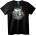 NOONEBRAND Тениска Череп с Кристална Корона - XL, Black