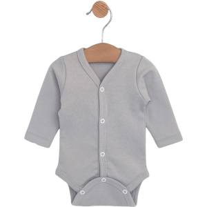 Rainy Бебешко боди с дълъг ръкав Rainy - Топло какао, 56 cm, 1-2 м (615426) - baby